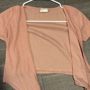 ⭐️Pink Short Sleeve Open Cardigan